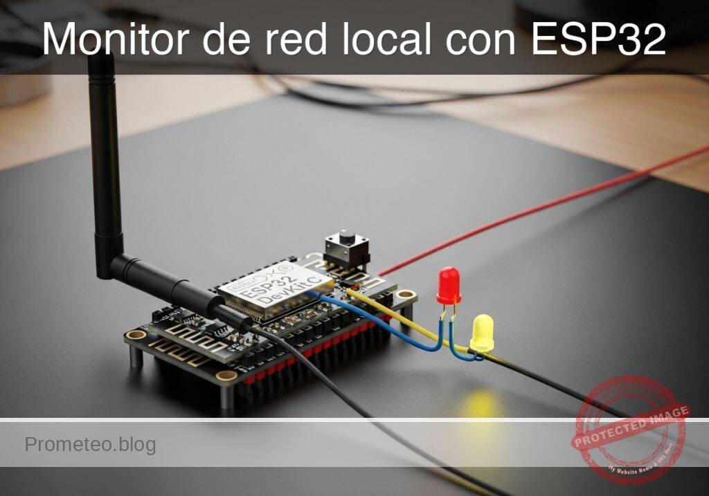 Caso práctico: Monitor de red local con ESP32 — hero