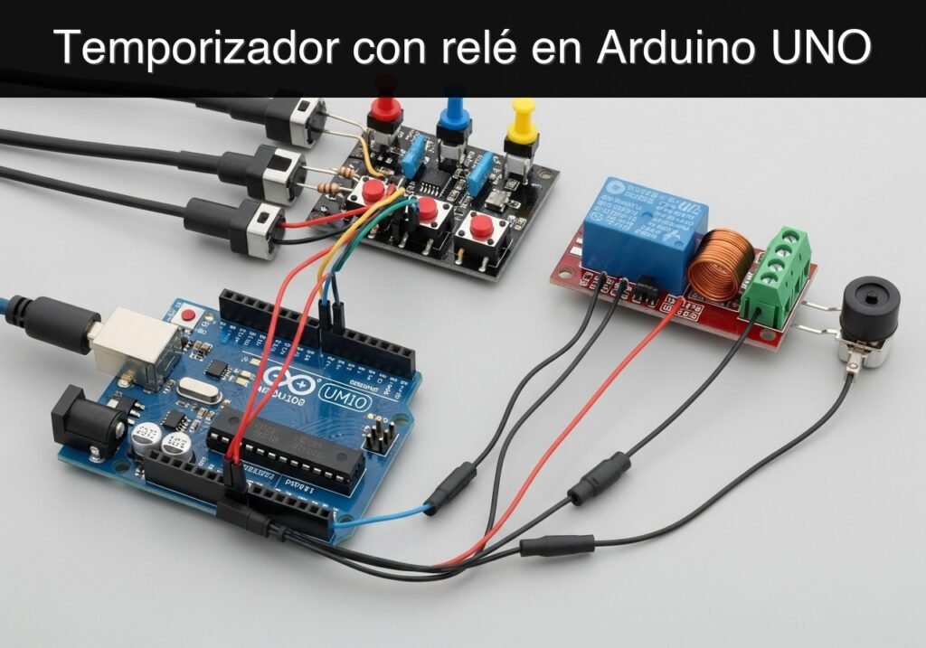 Caso práctico: temporizador con relé en Arduino UNO — hero