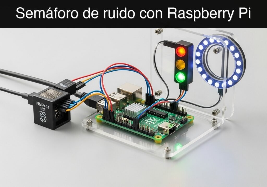 Caso práctico: Semáforo de ruido con Raspberry Pi — hero
