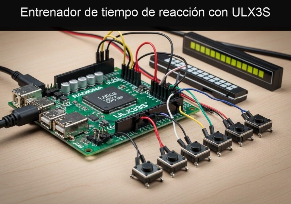 Entrenador de tiempo de reacción con ULX3S