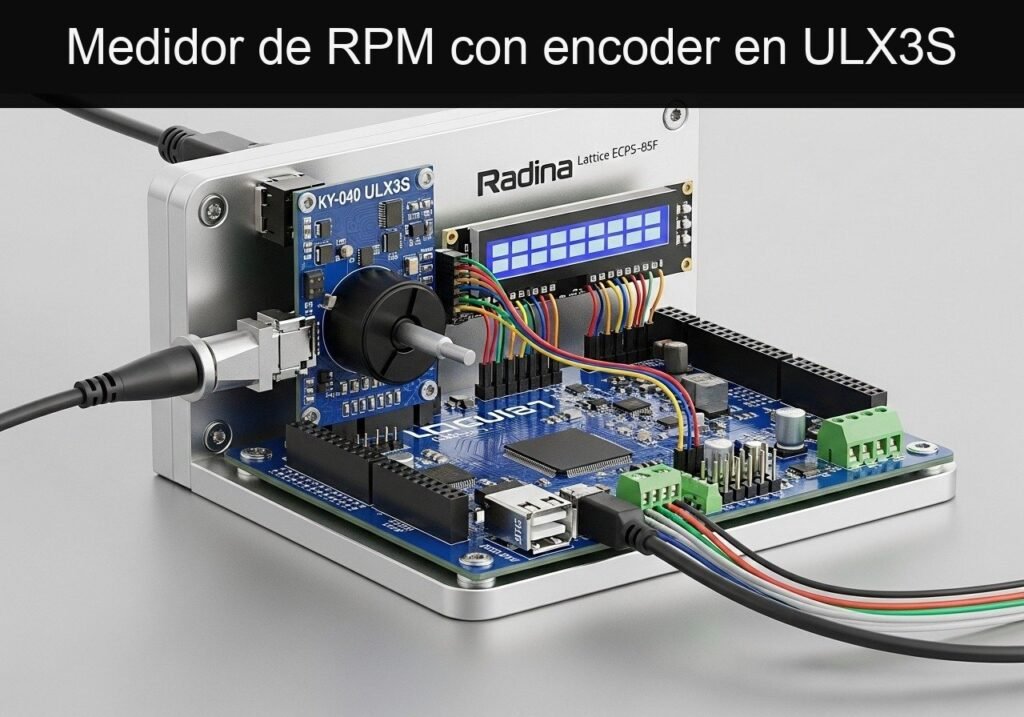 Medidor de RPM con encoder en ULX3S