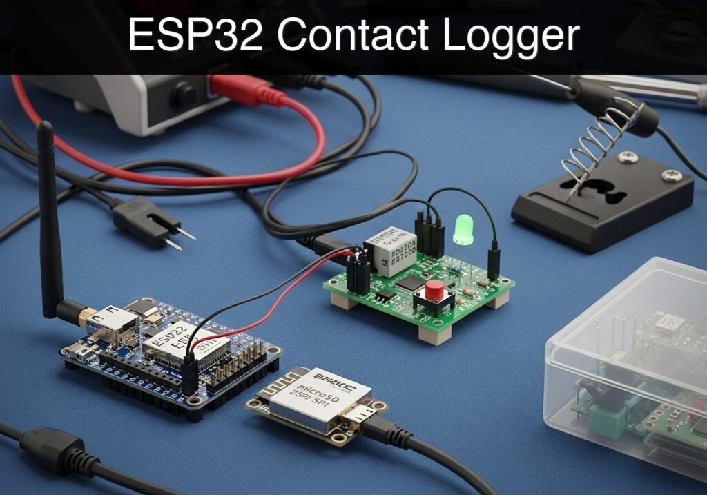 Practical case: ESP32 Contact Logger — hero