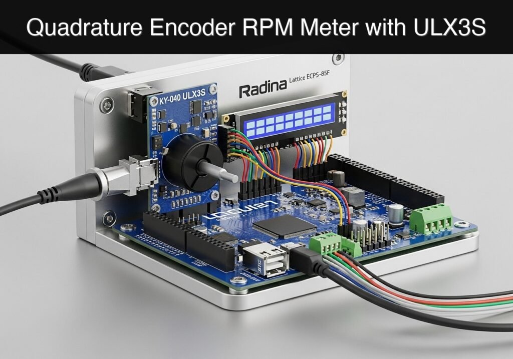Practical case: Quadrature Encoder RPM Meter with ULX3S — hero