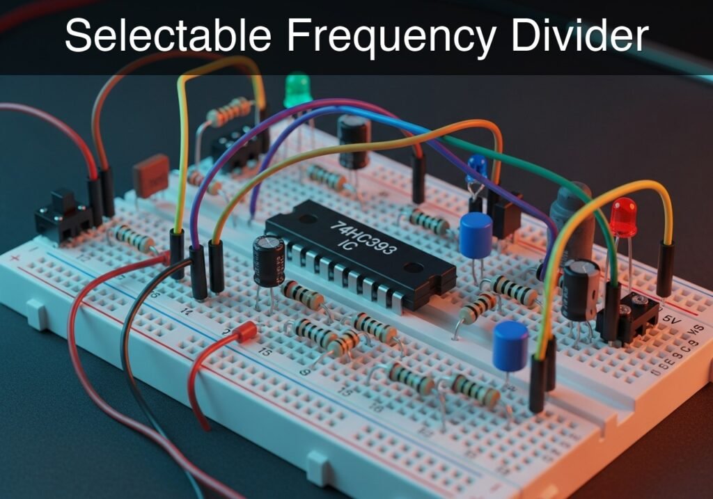 Selectable Frequency Divider prototype (Maker Style)