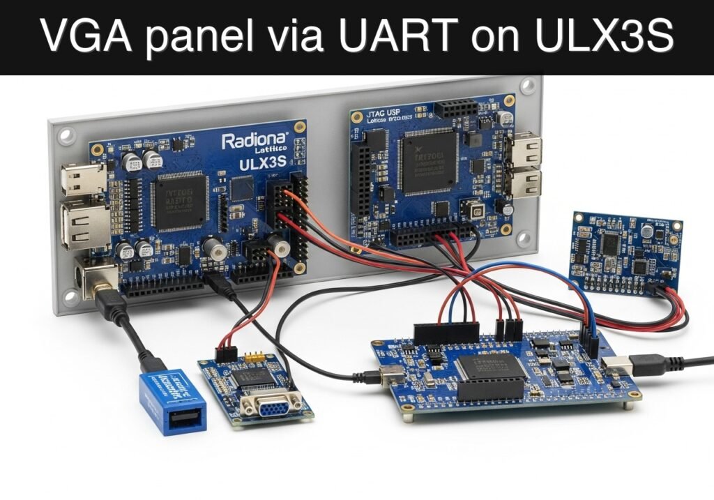 Practical case: VGA panel via UART on ULX3S — hero