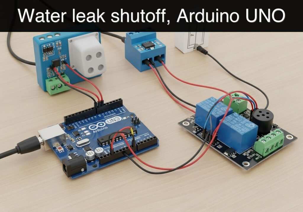Practical case: water leak shutoff, Arduino UNO — hero