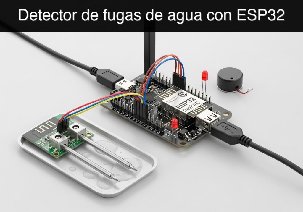 Caso práctico: Detector de fugas de agua con ESP32 — hero